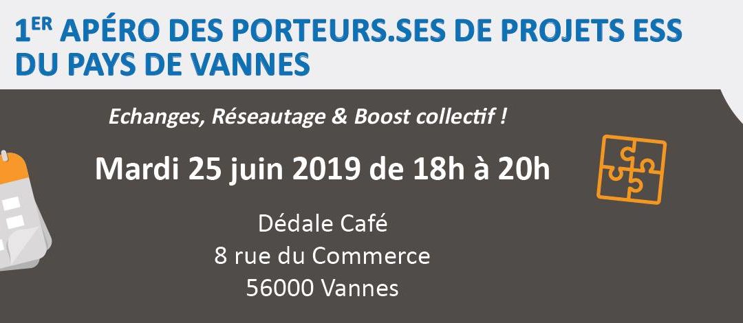 Mardi 25 juin 2019 : Apéro des porteurs.ses de projets ESS du Pays de Vannes