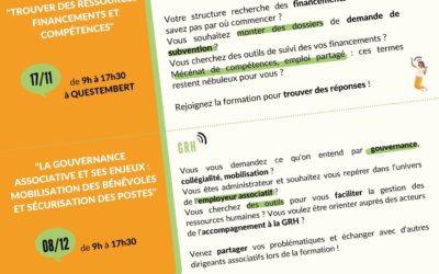 Deux formations pour préparer 2022