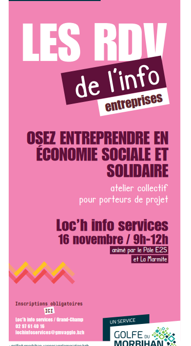 Atelier « Osez entreprendre en Economie Sociale et Solidaire »