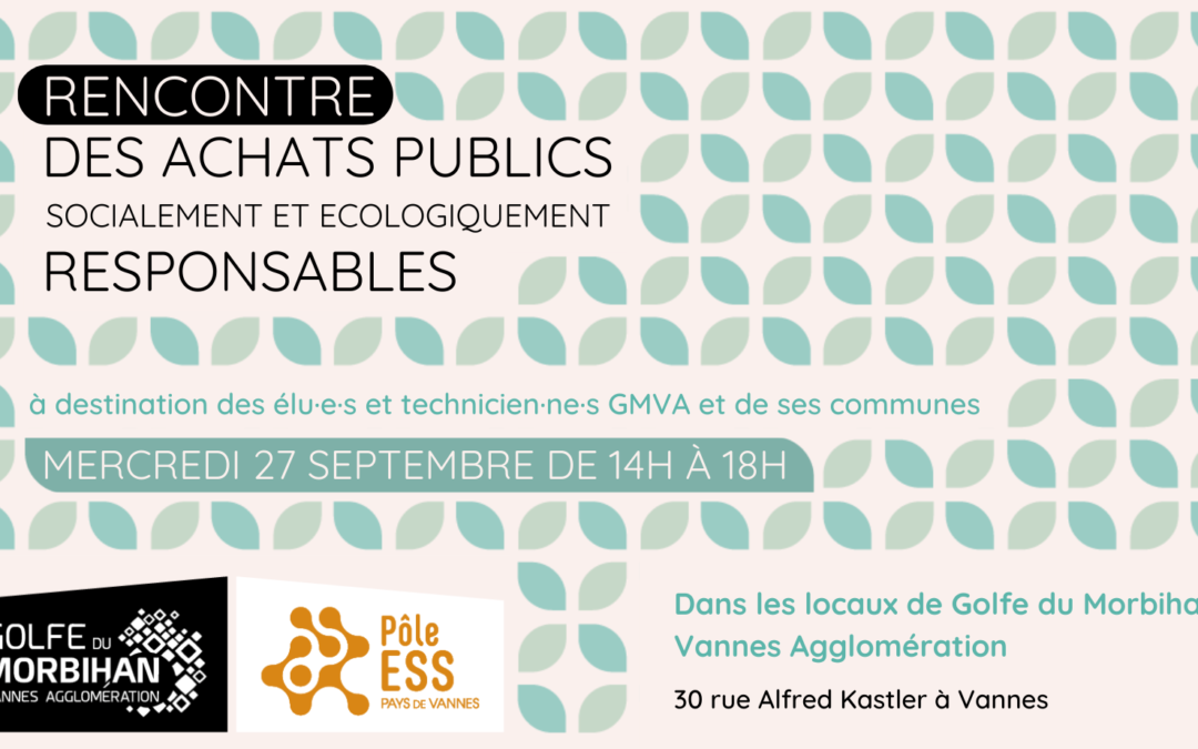 Rencontre des achats publics socialement et écologiquement responsables- 27 septembre