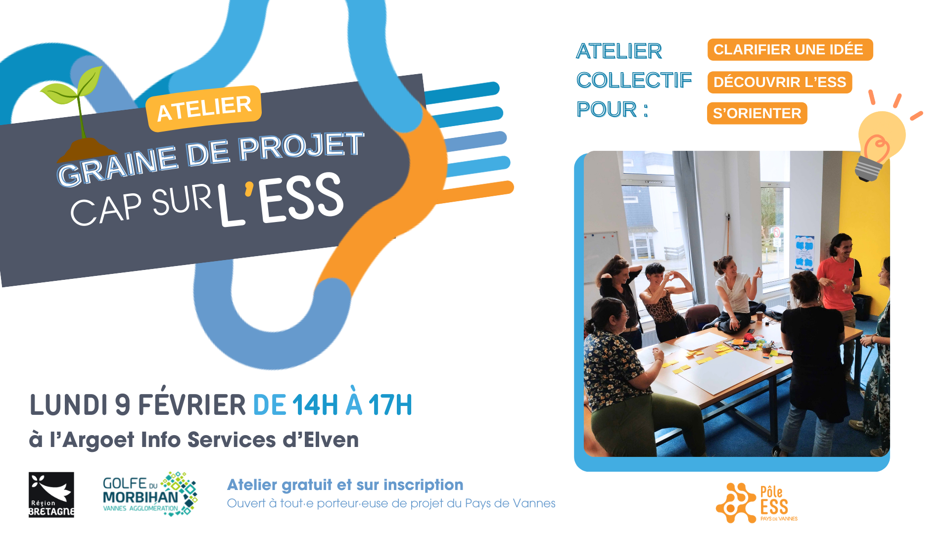 Le 9 février venez découvrir l&rsquo;ESS et consolider vos idées d&rsquo;entreprendre sur le territoire !